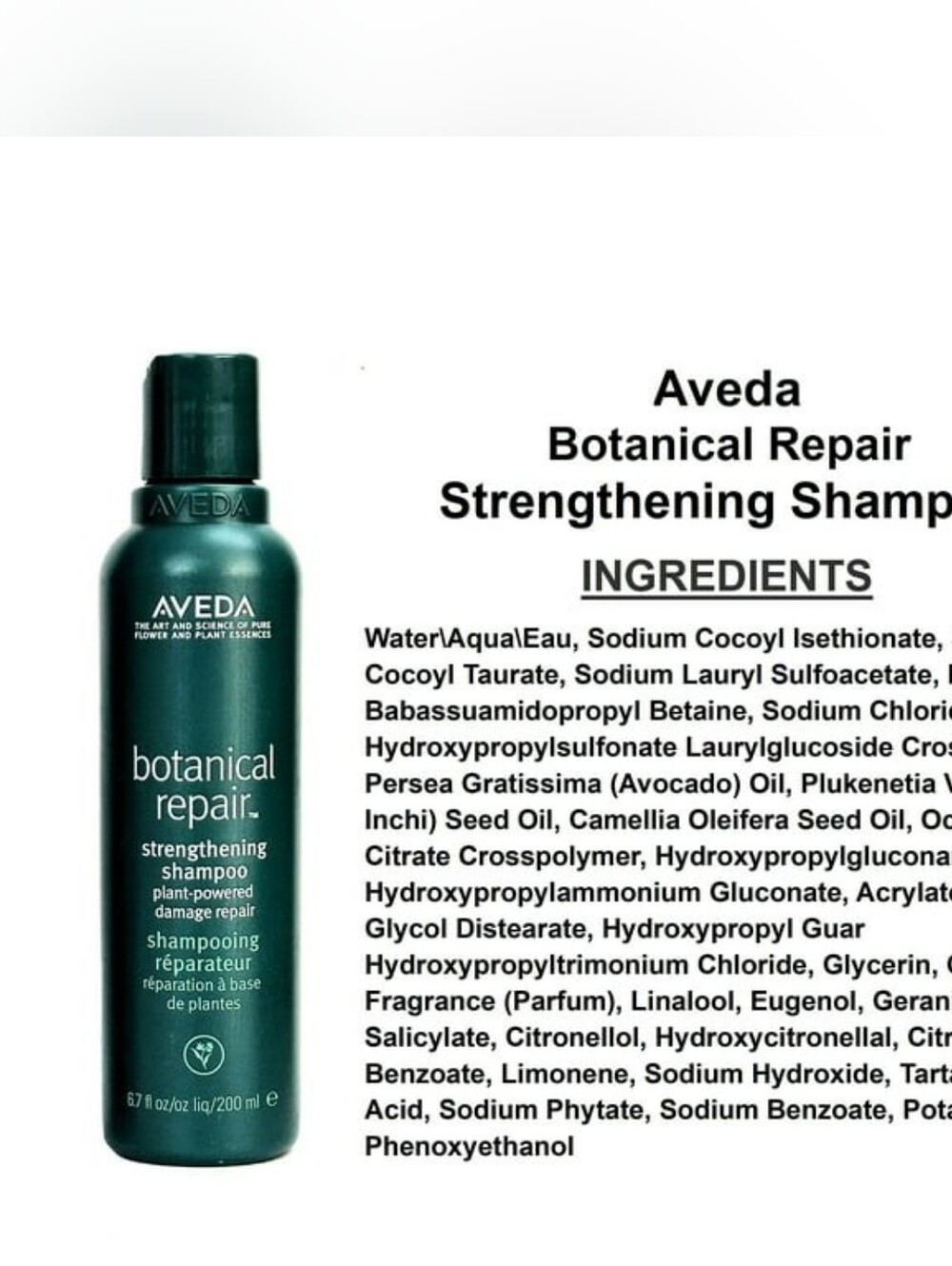 AVEDA Botanical Repair Strengthening Shampoo - Teal-Green Bottle - Picture 2 of 4